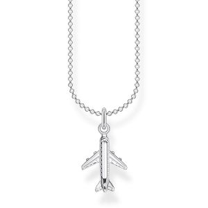 Image de Thomas Sabo Collier pour femme en argent sterling 925 Motif avion 38-45 cm