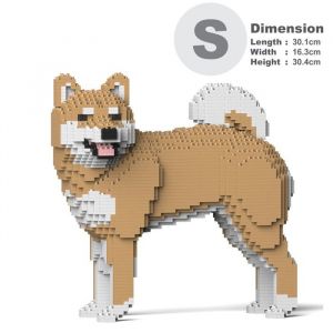 Blocs de construction - JEKCA - Chien Shiba qui tourne la tête - 2400 pièces - Marron - 14 ans et plus