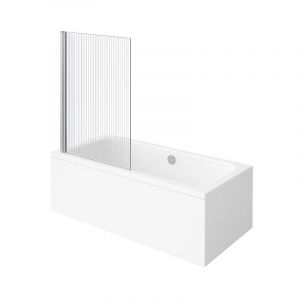 Villeroy & Boch Baignoire droite Architectura acrylique 190 x 90 cm + Pare bain gauche AURYS Raywall chrom&eacute;