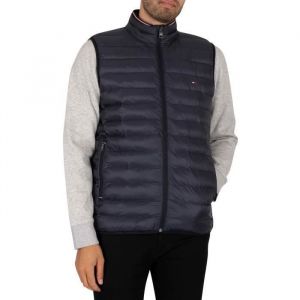 Tommy Hilfiger Doudoune Sans Manches Homme Veste Sans Manches, Bleu (Desert Sky), 3XL