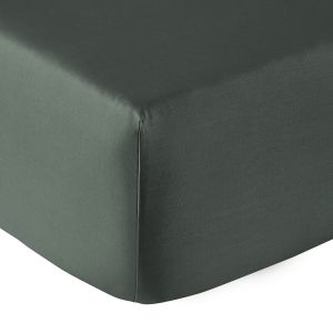 Anne de Solène Drap housse coton argile 140x190 cm