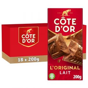 Côte d'Or Cote DOr - 18 Tablettes de chocolat au lait LOriginal - (18x200g)