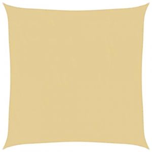 VidaXL Voile d'ombrage sable 5x5 m 100 % polyester oxford