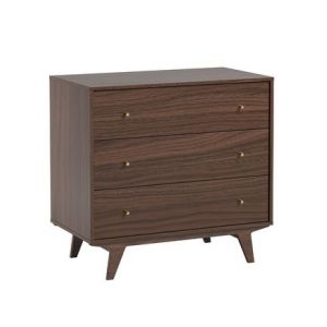 Image de Calicosy Commode 3 tiroirs - L90 cm - Marron