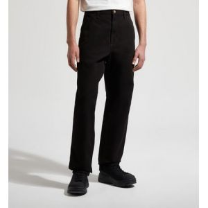 Carhartt Pantalon Single Knee relaxed straight coton bio Noir Wip - Couleur Noir - Taille M