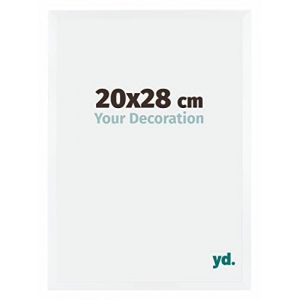 Yd. - Your Decoration - 20x28 cm - Cadres Photo en mdf Avec Verre acrylique - Anti-Reflet - Excellente Qualit&eacute; - Blanc - Cadre Decoration Murale