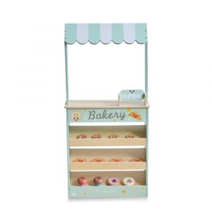 Teamson Stand de Boulangerie en Bois avec 12 Pâtisseries, Vert, 93cm