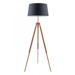 Image de Lampadaire Bois ""Tripod"" 158cm Hêtre & Anthracite - Paris Prix"