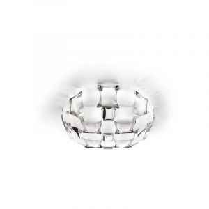 Slamp Plafonnier 3 lampes design Mida White/Platinum Technopolym&egrave;re MID78PLF0000S_000