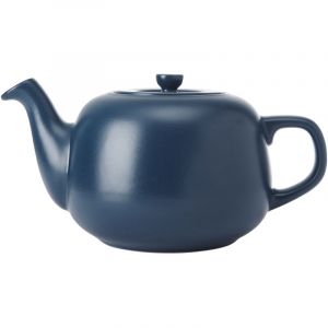 La Cafeti&egrave;re Th&eacute;i&egrave;re classique traditionnelle avec poign&eacute;e confortable et bec verseur anti-goutte, sert 6 tasses, pour sachets de th&eacute;, facile &agrave; nettoyer, passe au lave-vaisselle, 1,5 l, bleu marine