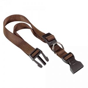 Ferplast Club C15/44 Marron Collier en Nylon pour Chiens, Règlable de 30 à 44Cm largeur 15 mm