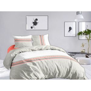 Calitex Housse de couette 220x240 cm + 2x taies d'oreiller 63x63 cm Coton Icone