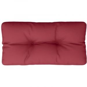 VidaXL Coussin de palette rouge bordeaux 80x40x12 cm tissu