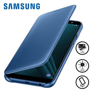 Samsung Flip Wallet (bleu) - Galaxy A6+