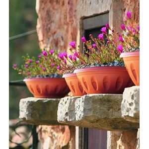 Bama Pot de fleurs - ALBA - D 40 cm - Terracotta - Livraison gratuite