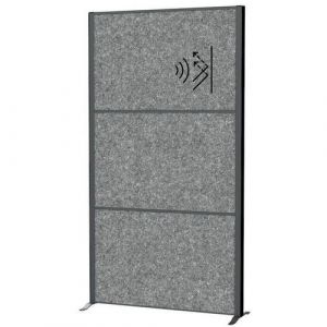 Image de Maul Connecto Cloison Acoustique pour Bureau et Bureau 180 x 100 cm - Séparateur de pièce Autonome avec Pieds - Idéal comme Brise-Vue et Isolation Acoustique - Non tissé hypoallergénique