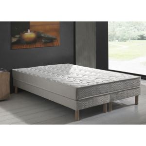 Image de Dormaflex Ensemble matelas ressorts ensachés Magnolia et sommier avec pieds (180 x 200 cm)