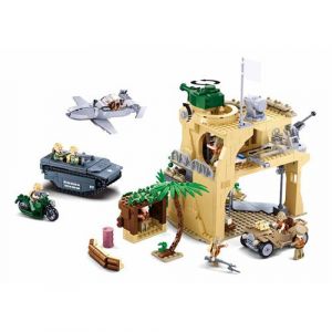 Sluban JEU DE CONSTRUCTION BRIQUE EMBOITABLE WWII 2EME GUERRE MONDIALE LA BATAILLE D IWO JIMA M38-B1111