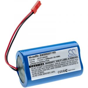 Vhbw Batterie remplacement pour Arizer 2S1P/18650B pour vaporisateur (3400mAh, 7,4V, Li-ion)