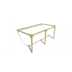 Pergola bois labellis&eacute;e FSC &bull; 6m x 3m &bull; adoss&eacute;e &bull; cadre simple.