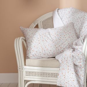 Image de Essix Housse de coussin percale de coton Honoré - Orange Écureuil