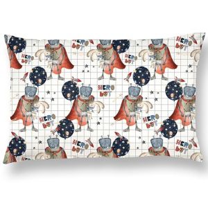 Oreiller Enfant avec Taie 40x60 Cm en Coton Oeko-tex - Coussin Bebe pour Siestes Ecole Maternelle Et Voyages - Lavable en Machine - Oreiller Enfant 3 Ans Et Plus- Coussin Lecture Enfant Chambre Fille