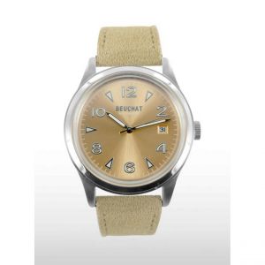 Beuchat Montre Mixte Intemps - BEU0109-5 bracelet Cuir Nubuck