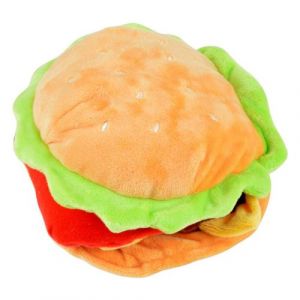 Love Story, Jouet Peluche de Fouille Hamburger Polyester D16,5 x H9 cm