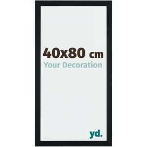 Image de Your Decoration - 40x80 cm - Cadres Photo en mdf Avec Verre acrylique - Anti-Reflet - Excellente Qualité - Noir - Cadre Decoration Murale - Catania.