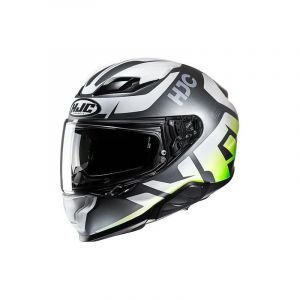 HJC Casque intégral F71 Bard MC4HSF gris/blanc/vert fluo mat- XS