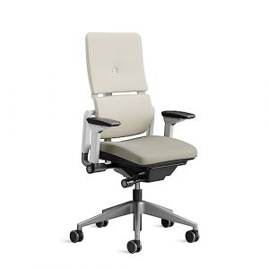 Steelcase Please, chaise pivotante ergonomique avec soutien lombaire r&eacute;glable en hauteur Truffe