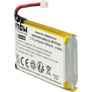 Vhbw Batterie Remplacement Pour Dogtra Bp37p2400 Pour Collier De Dressage De Chien (2400mah, 3,7v, Li-Polym&egrave;re)