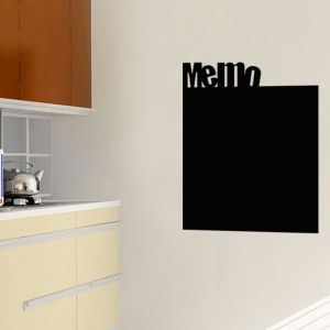 Ambiance Sticker Ardoise Tableau Noir - Stickers Muraux Adhésif Effaçable - Carnet de Note - H25 x L20 cm