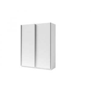 Image de Meublorama - Armoire 2 portes coulissantes - Collection gozu - Coloris blanc - 180 x 198 x 62 cm
