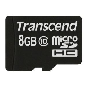 Transcend TS8GUSDC10M - Carte mémoire microSDHC 8 Go Classe 10