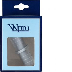 Wpro ALR018 - Raccord pour tuyaux de vidange (Ø21/21 mm) mâle/mâle pour lave linge