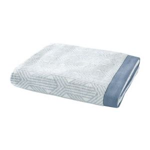 Anne de Solène DRAP DE BAIN Nouage Bleu - Couleur Bleu - Taille 90 x 150 cm