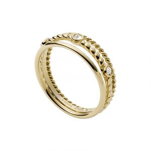Fossil Bague pour femme JF03801710 Acier inoxydable