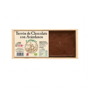 Chocolates solé Turrón de Chocolate con Arandanos Bio 200g
