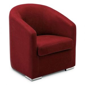 Italian Spirit Fauteuil fixe FOLIO cuir vachette regent bordeaux