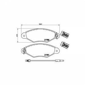 Brembo 4 plaquettes de frein P56038