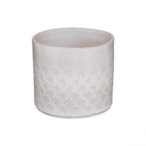 Lot de 2 Cac Pots Design "Carmen" 25cm Ivoire Prix