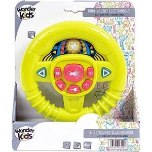 WDK Partner Jeux d'éveil Volant éléctrique avec son et lumiére Wonderkids