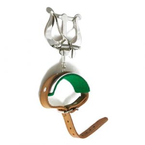 Soundman Lyre pour Flûte Traversière, en Laiton Nickelé, Rembourrée, Porte-Partitions