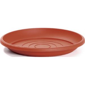 Terra soucoupes de pot de fleur en plastique, 29 cm, terracotta