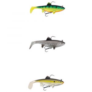 Fox Rage Replicant Wobble - Poisson en caoutchouc Swimbait - Couleur : UV Original Roach - Longueur/poids : 14 cm - 55 g
