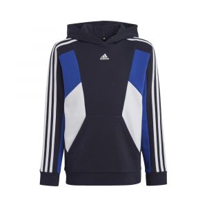 Image de Adidas Sweat à Capuche Colorblock 3-Stripes - Bleu Marine/Bleu/Blanc Enfant, pointure 128 cm - Bleu - Taille 128 cm