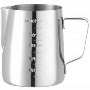 Hendi Pot à lait, pichet mousseur tasse à lait, avec marque de mesure, bar, restaurant, café, cappuccino, 0.55L, acier inoxydable