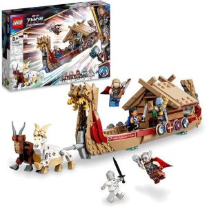 Lego 76208 Marvel Le Drakkar De Thor, Jouet A Construire De Bateau Avec Minifigurines Avengers Et Stormbreaker, Pour Enfants