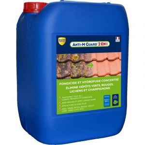 Guard Industrie Anti m Guard 2 en 1 concentré nettoyant fongicide hydrofuge terrasses toitures façades Conditionnement: 20L
